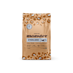 Monster Cat Grain Free Sterilized Turkey/Chicken 2kg